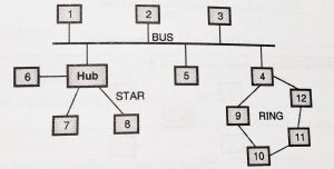 Computer Network - Network Topology Types (Bus , Star , Mesh , Tree , Ring and Hybrid)