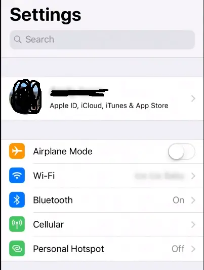 transfer data with iCloud in iPhone 