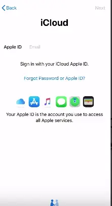 transfer data with iCloud in iPhone 