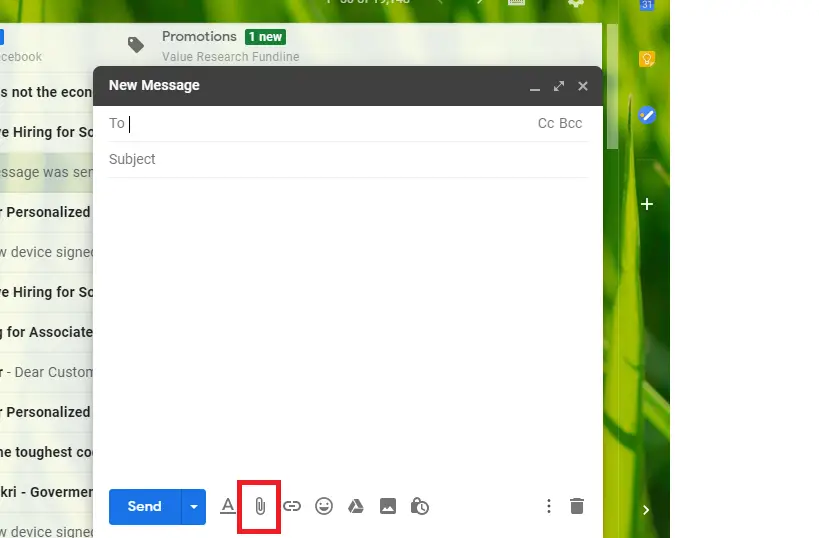 how to send email in desktop 