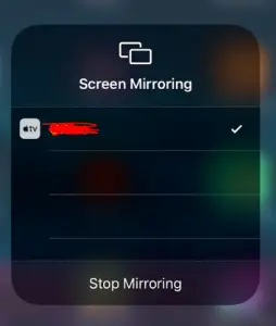 Screen Mirroring To Apple TV By Using AirPlay in Your iPhone