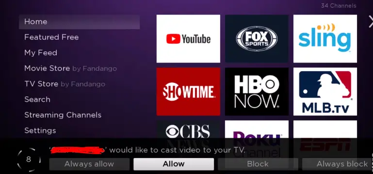 Roku Screen Mirroring with Android