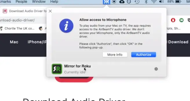Roku Screen Mirroring with Macbook