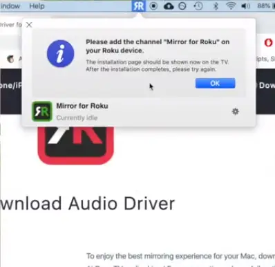Roku Screen Mirroring with Macbook