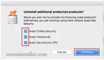 uninstall Avast Mac software Tool