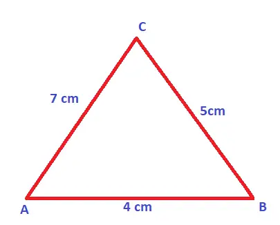 Area of triangle without height 