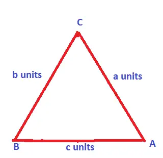 Area Of Triangle With All Three Sides