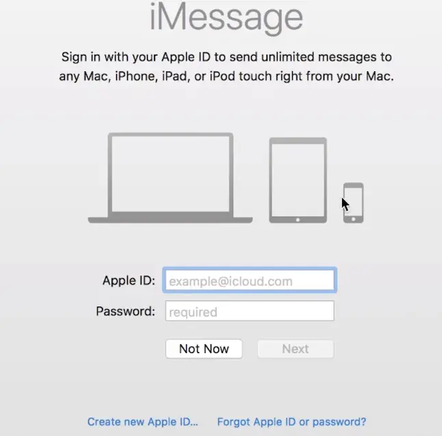 iMessage Not Delivered On Mac